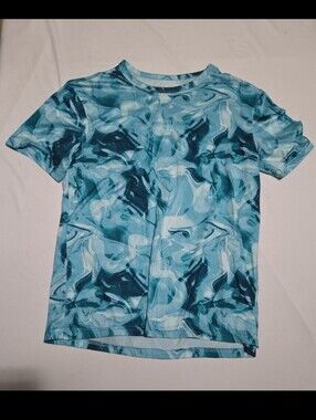 Old navy boys 14-16 blue marble athletic top #23